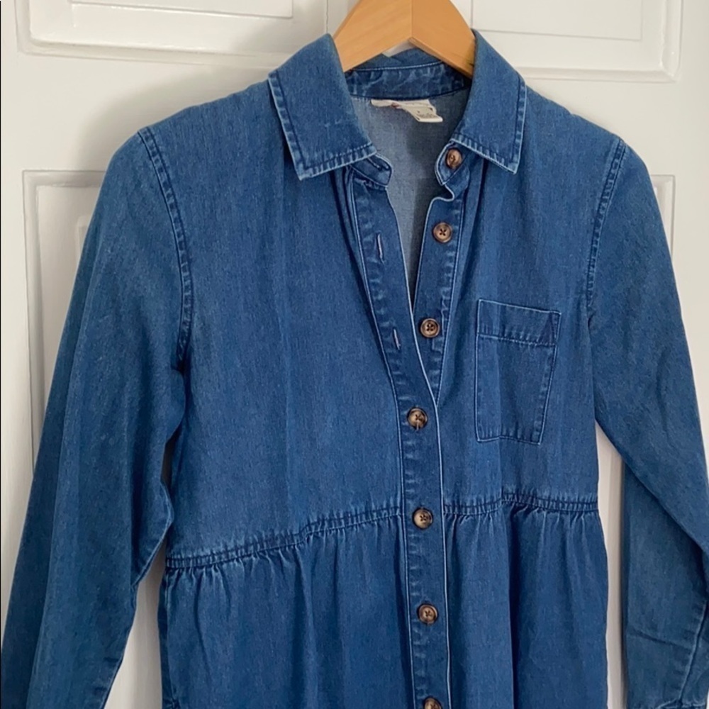 Talbots denim dress with pockets